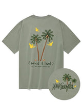 [WHAT IT ISNT] Retro Vacation Short Sleeve T-shirt 2色 デイリー 韓国人気 男女共用 - コクモト KOCUMOTO