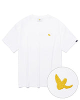 [WHAT IT ISNT] Small Embroidered Angel Short Sleeve 2色 デイリー 韓国人気 男女共用 - コクモト KOCUMOTO