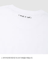 [WHAT IT ISNT] Small Embroidered Angel Short Sleeve 2色 デイリー 韓国人気 男女共用 - コクモト KOCUMOTO