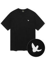 [WHAT IT ISNT] Small Embroidered Angel Short Sleeve 2色 デイリー 韓国人気 男女共用 - コクモト KOCUMOTO