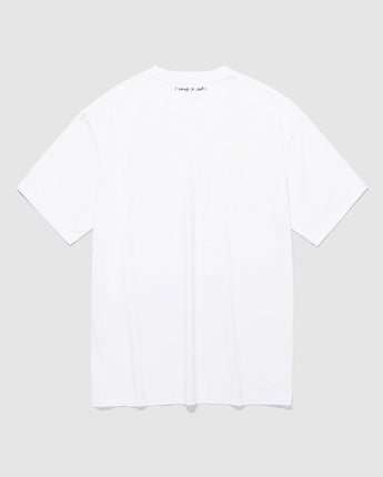 [WHAT IT ISNT] Small Embroidered Angel Short Sleeve 2色 デイリー 韓国人気 男女共用 - コクモト KOCUMOTO