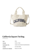 [WHO.A.U] California Square Tot Bag _ 2色 (WHBGE2402A) 新商品 カジュアルバッグ - コクモト KOCUMOTO