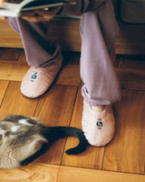 [YALE] 23F/W EMBROIDERY DAN PADDED LOUNGE SHOES _ INDIE PINK 冬の靴 防寒化 屋内化 - コクモト KOCUMOTO