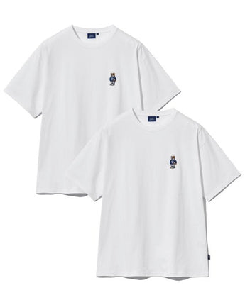 [YALE] 2PACK) EMBRORIDERY DAN T-SHIRT 4色 新商品 カップルアイテム 夏ファッション - コクモト KOCUMOTO