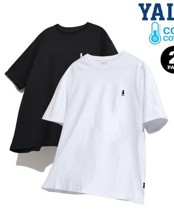 [YALE] 2PACK)[COOL COTTON] HERITAGE DAN TEE WHITE / BLACK カップルアイテム 夏ファッション - コクモト KOCUMOTO