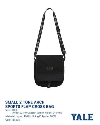 [YALE] SMALL 2 TONE ARCH SPORTS FLAP CROSS BAG 新学期 デイリーバッグ - コクモト KOCUMOTO