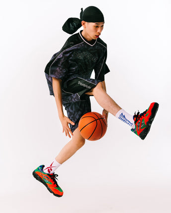 [YESEYESEE] X REEBOK Basketball Mesh Tee_Black ストリートファッション 韓国ファッション - コクモト KOCUMOTO