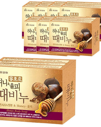 [ムグンファ] 蜂蜜＆ユルピー ケラチン石鹸 100g X 8個 - コクモト KOCUMOTO