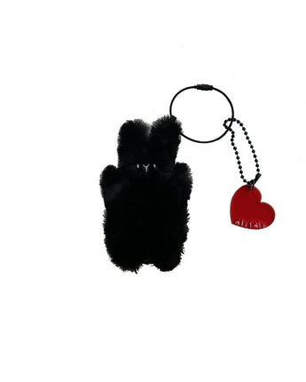 [ab fab] Happy bunny Keyring _ Black [限定販売] [韓国人気] - コクモト KOCUMOTO