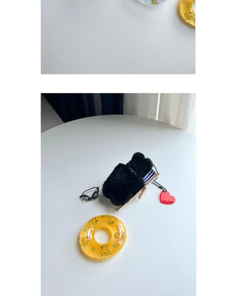 [ab fab] Happy bunny Keyring _ Black [限定販売] [韓国人気] - コクモト KOCUMOTO