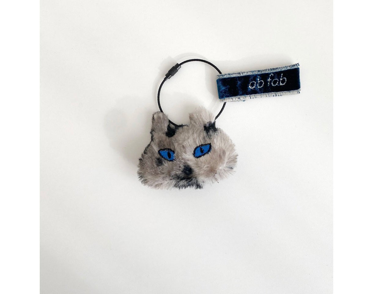 [ab fab] Myami Keyring _ Gray mix cat [限定販売] [韓国人気] - コクモト KOCUMOTO