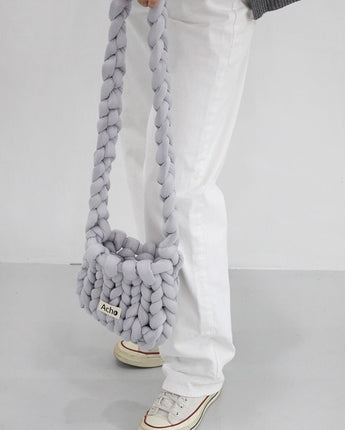 [ACHO]韓国ファッションKnitted Crossbody Bag - コクモト KOCUMOTO