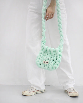 [ACHO]韓国ファッションKnitted Crossbody Bag - コクモト KOCUMOTO