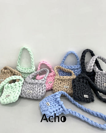 [ACHO]韓国ファッションKnitted Crossbody Bag - コクモト KOCUMOTO