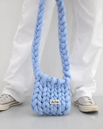 [ACHO]韓国ファッションKnitted Crossbody Bag - コクモト KOCUMOTO
