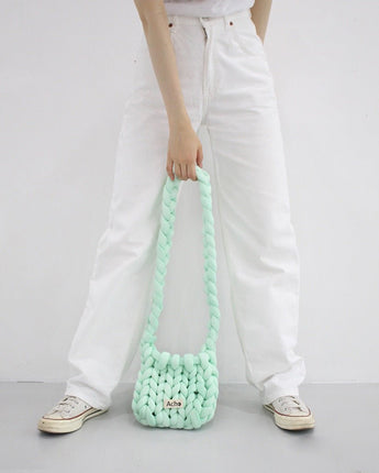 [ACHO]韓国ファッションKnitted Crossbody Bag - コクモト KOCUMOTO