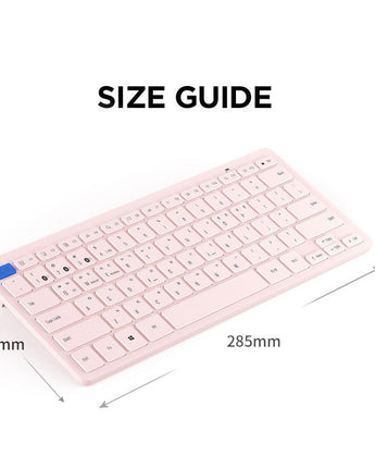 [actto] CHIC BLUETOOTH & WIRELESS KEYBOARD 4色 最大4台マルチペアリング/ブルートゥース5.0/キスキン贈呈/距離10M - コクモト KOCUMOTO