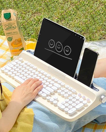 [actto] Retro Bluetooth5.0 multi-pairing full array keyboard 5色 [B503]/低騒音/ /スマートフォン/タブレット/Android/Windows/iso/mac/ - コクモト KOCUMOTO