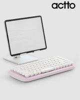 [actto] Retro Pop Mini Bluetooth 3.0 Keyboard 6色 BTK-03 /低騒音/ /スマートフォン/タブレット/Android/Windows/iso/mac - コクモト KOCUMOTO