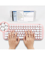 [actto] Retro Pop Mini Bluetooth 3.0 Keyboard 6色 BTK-03 /低騒音/ /スマートフォン/タブレット/Android/Windows/iso/mac - コクモト KOCUMOTO