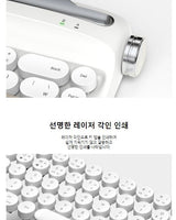 [actto] Retro2 Mini Bluetooth5.2 Multi-Pairing Tenkeyless Typewriter Keyboard 5色 [B307]/低騒音/ /スマートフォン/タブレット/Android/Windows/iso/mac - コクモト KOCUMOTO