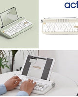 [actto] Retro2 Mini Bluetooth5.2 Multi-Pairing Tenkeyless Typewriter Keyboard 5色 [B307]/低騒音/ /スマートフォン/タブレット/Android/Windows/iso/mac - コクモト KOCUMOTO