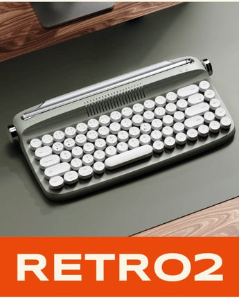 [actto] Retro2 Mini Bluetooth5.2 Multi-Pairing Tenkeyless Typewriter Keyboard 5色 [B307]/低騒音/ /スマートフォン/タブレット/Android/Windows/iso/mac - コクモト KOCUMOTO