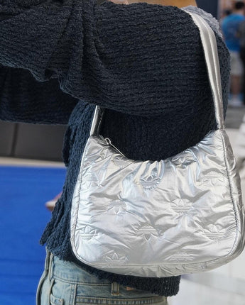 [ADIDAS] [人気] Adidas Puffy Satin Mini Shoulder Bag Silver Metallic - コクモト KOCUMOTO