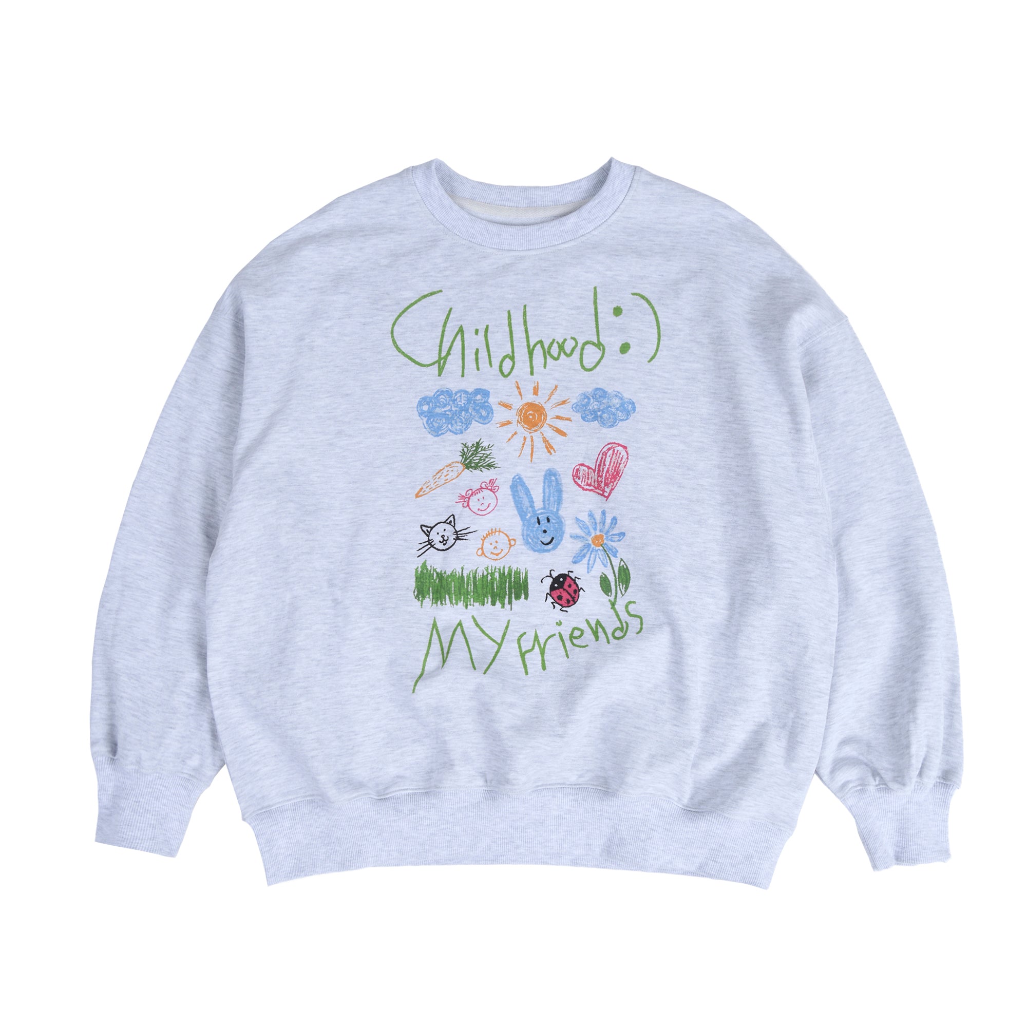 [AEAE ] 23F/W Childhood Flashback Sweatshirts -[GREY] - コクモト KOCUMOTO