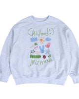 [AEAE ] 23F/W Childhood Flashback Sweatshirts -[GREY] - コクモト KOCUMOTO