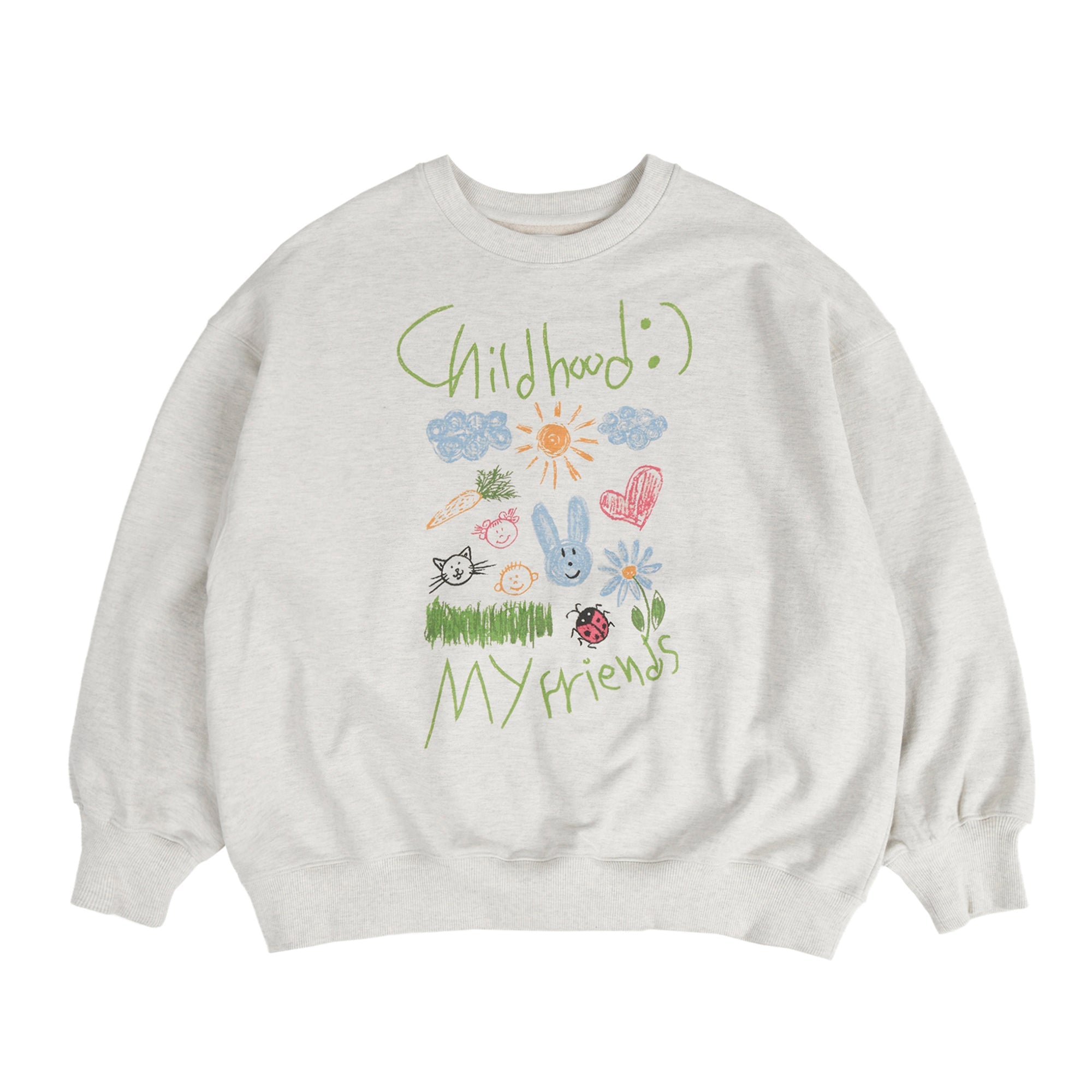 [AEAE ] 23F/W Childhood Flashback Sweatshirts -[OATMEAL] - コクモト KOCUMOTO