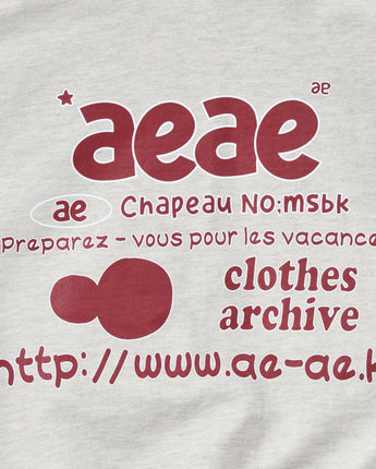 [AEAE ] 23F/W Doodle Web Logo Crop Hoodie-[OATMEAL] - コクモト KOCUMOTO