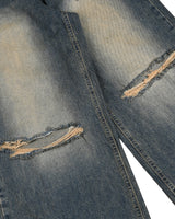 [AEAE] 23F/W Stitch Washed Jeans -[SAND BRUSH] - コクモト KOCUMOTO