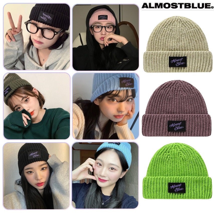 [ALMOSTBLUE] SHORT BEANIE 17色 冬のファッション 防寒用品 - コクモト KOCUMOTO