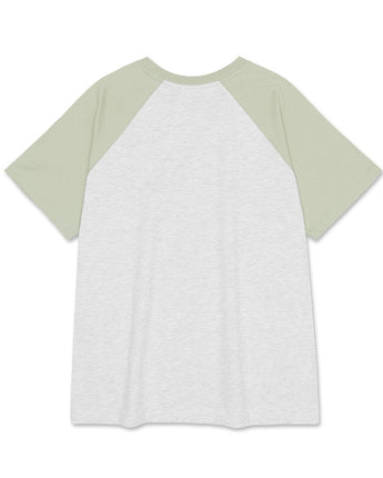 [AMES-WORLDWIDE] 23 S/S 韓国人気 CLASSIC LOGO RAGLAN TEE [2色] 男女共用 韓国人気 韓国ファッション ストリートファッション - コクモト KOCUMOTO