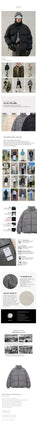 [AOTT] UNISEX PUFFER SHORT PADDING _ CHARCOAL (20SMATS5PD145) 新商品 韓国ファッション - コクモト KOCUMOTO