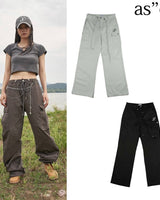 [as on] TAUNTON STRING CARGO PANTS 3色 新商品 男女共用 韓国ファッション 韓国人気 大学生 ストリートファッション 贈り物 - コクモト KOCUMOTO