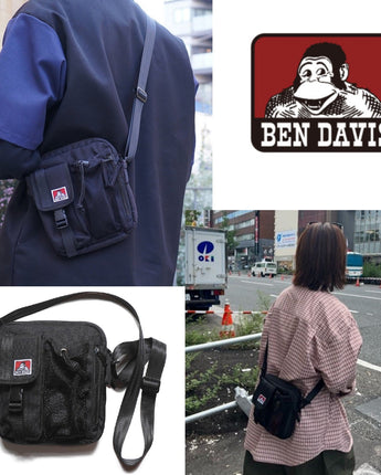 [BEN DAVIS] Original pocket shoulder bag_BLACK 新学期 韓国人気 デイリーバッグ - コクモト KOCUMOTO