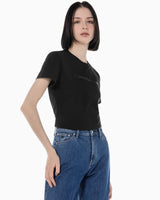 [CALVIN KLEIN]スリムフィットインスティチューショナルロゴ半袖Tシャツ - コクモト KOCUMOTO