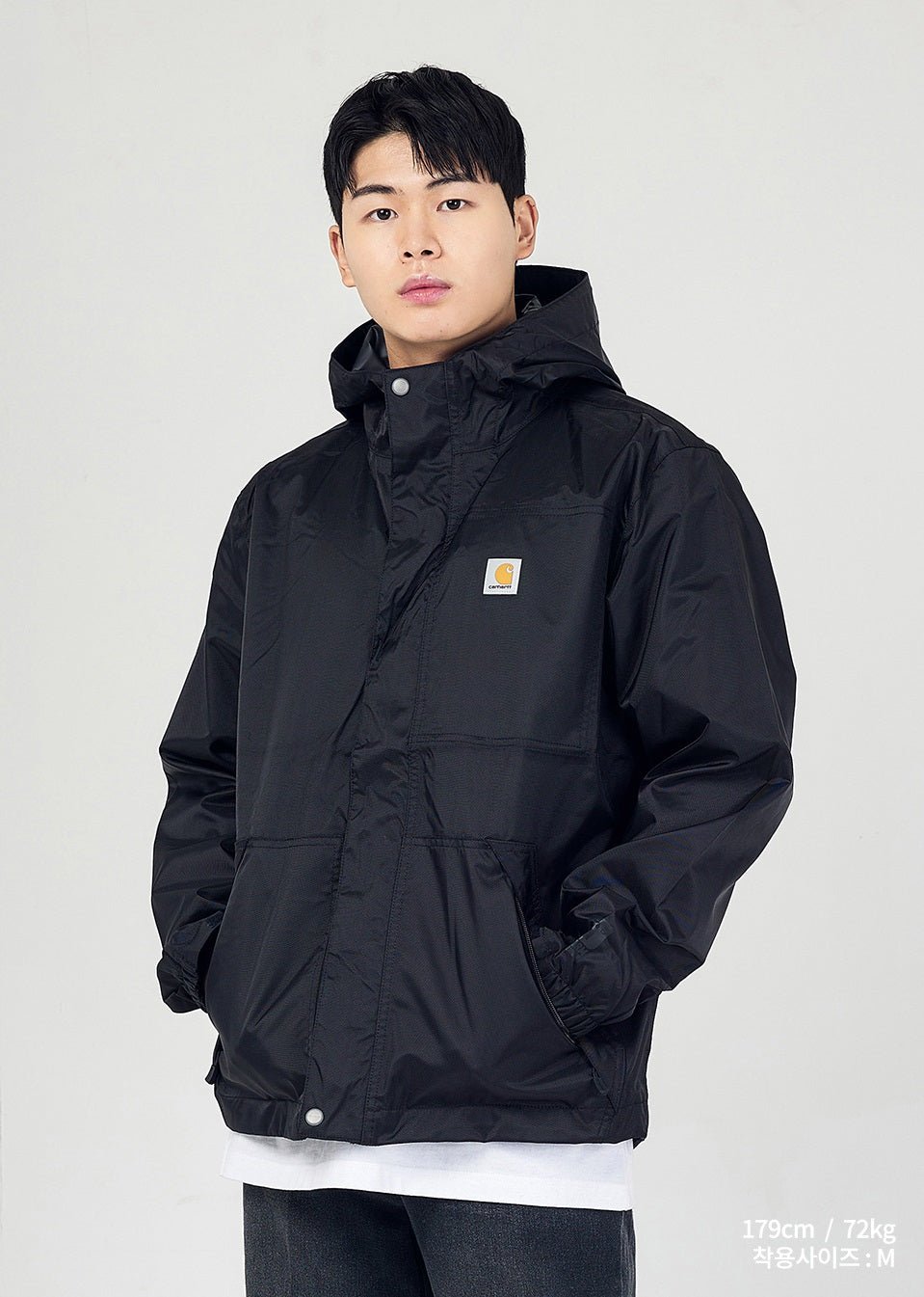 [CARHARTT] Dry Harbor Windbreaker Jacket _ BLACK (103510) Storm Defender 防水 - コクモト KOCUMOTO