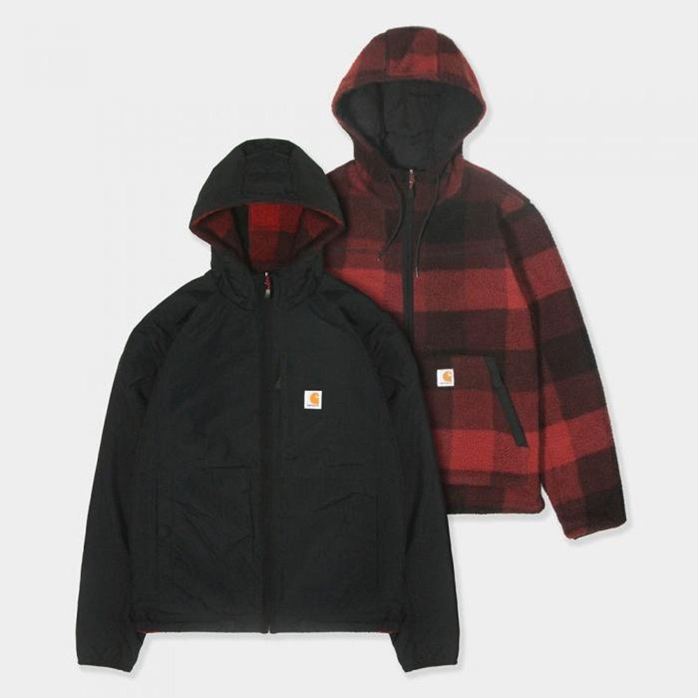 [CARHARTT] Fleece Reversible Jacket _ BLACK/RED (104992) - コクモト KOCUMOTO