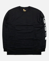 [CARHARTT] LOGO Long Sleeve T-shirt _ BLACK (K231-BLK) - コクモト KOCUMOTO
