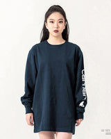 [CARHARTT] LOGO Long Sleeve T-shirt _ NAVY (K231-NVY) - コクモト KOCUMOTO