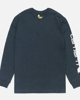 [CARHARTT] LOGO Long Sleeve T-shirt _ NAVY (K231-NVY) - コクモト KOCUMOTO