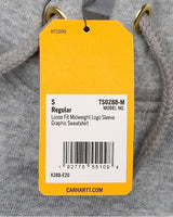 [CARHARTT] Loose Fit Midweight Logo Sleeve Graphic Hood Sweatshirt _ GRAY BLACK (K288-E20) - コクモト KOCUMOTO