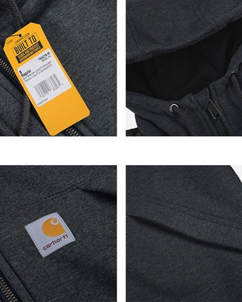 [CARHARTT] Rain Defender Midweight Thermal Full - Zip Hood Sweatshirt _ CARBON HEATHER (104078-024) - コクモト KOCUMOTO