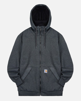 [CARHARTT] Rain Defender Midweight Thermal Full - Zip Hood Sweatshirt _ CARBON HEATHER (104078-024) - コクモト KOCUMOTO