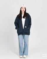 [CARHARTT] Rain Defender Midweight Thermal Full - Zip Hood Sweatshirt _ NEW NAVY (104078-472) - コクモト KOCUMOTO