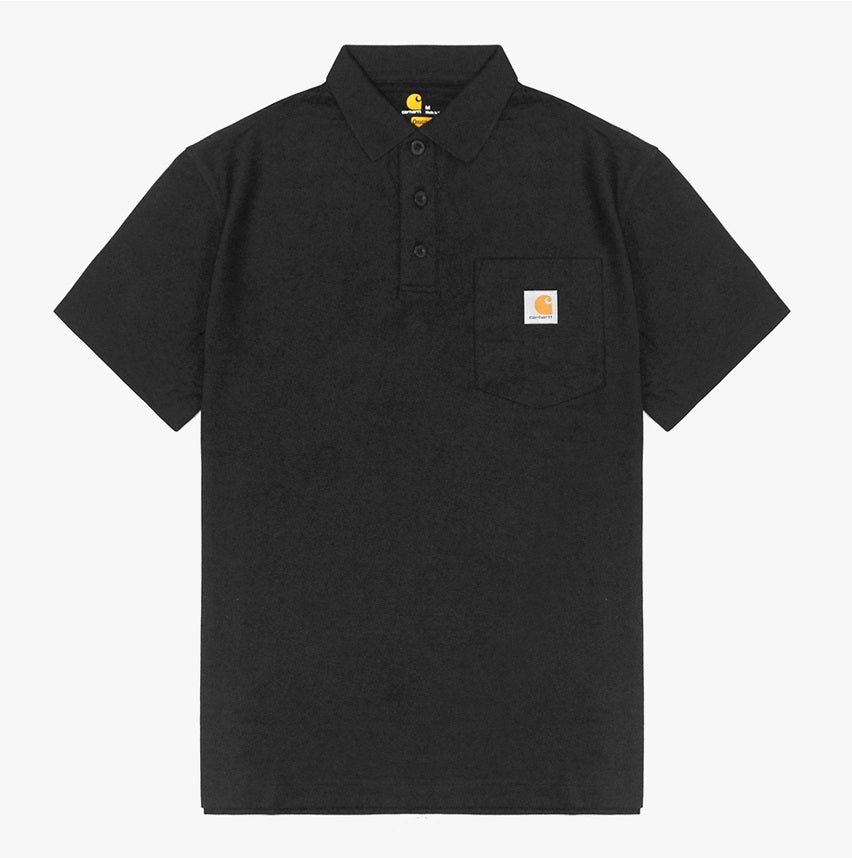 [CARHARTT] Workwear Pocket collar short sleeve t-shirt _ BLACK (K570) - コクモト KOCUMOTO