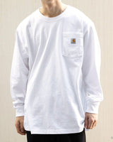 [CARHARTT] Workwear pocket long sleeve t-shirt _ WHITE (K126) - コクモト KOCUMOTO